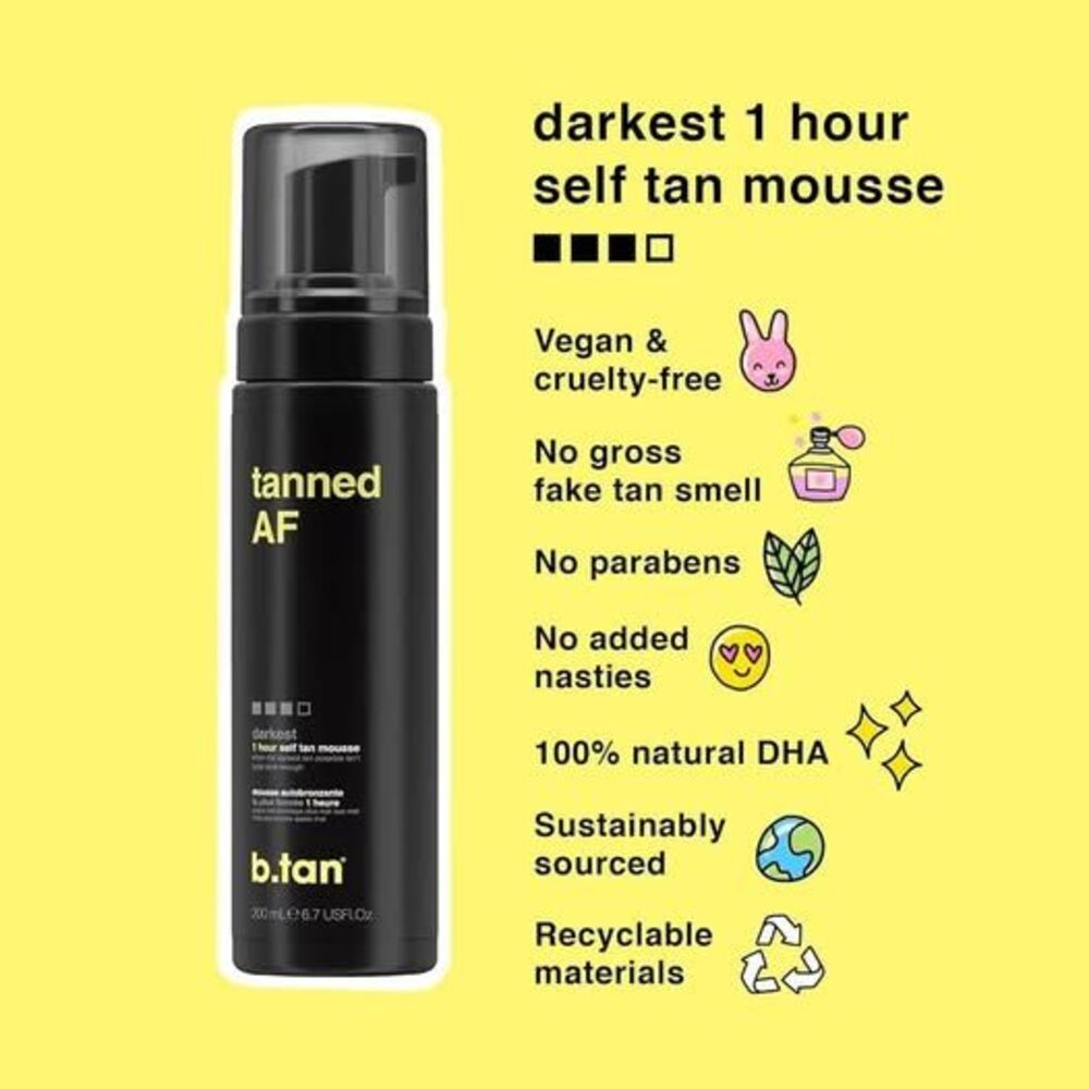 b.tan Glow Getter Self-Tanning Kit|2x1-Hour Tanning Mousse+applicator - Picture 7 of 10